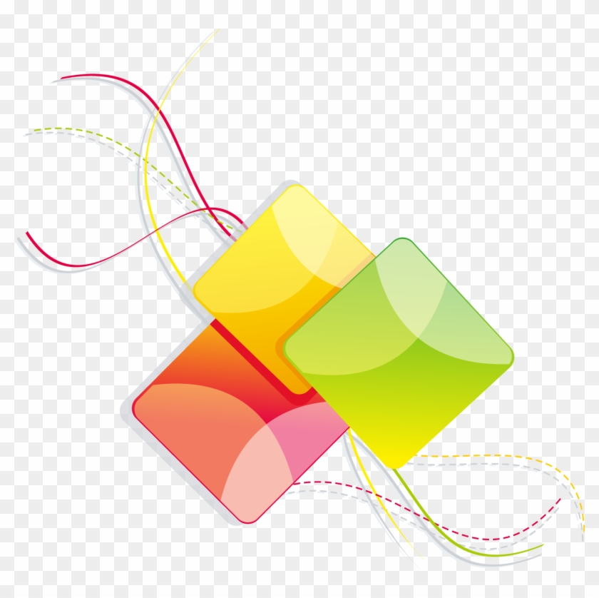 Line Geometry Icon - Abstract Colorful Line Png #832192