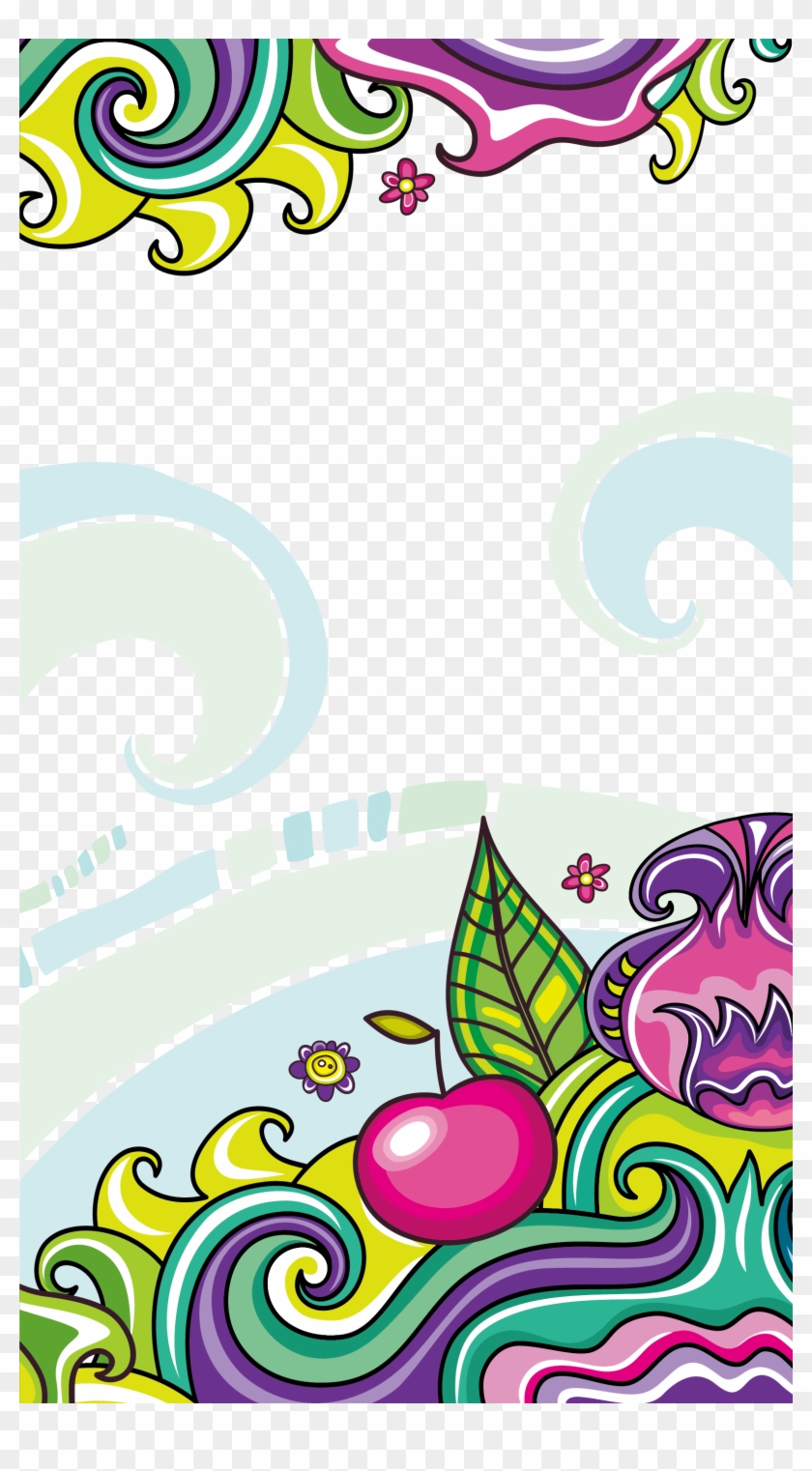 Color Line Euclidean Vector Illustration - Illustration #832226