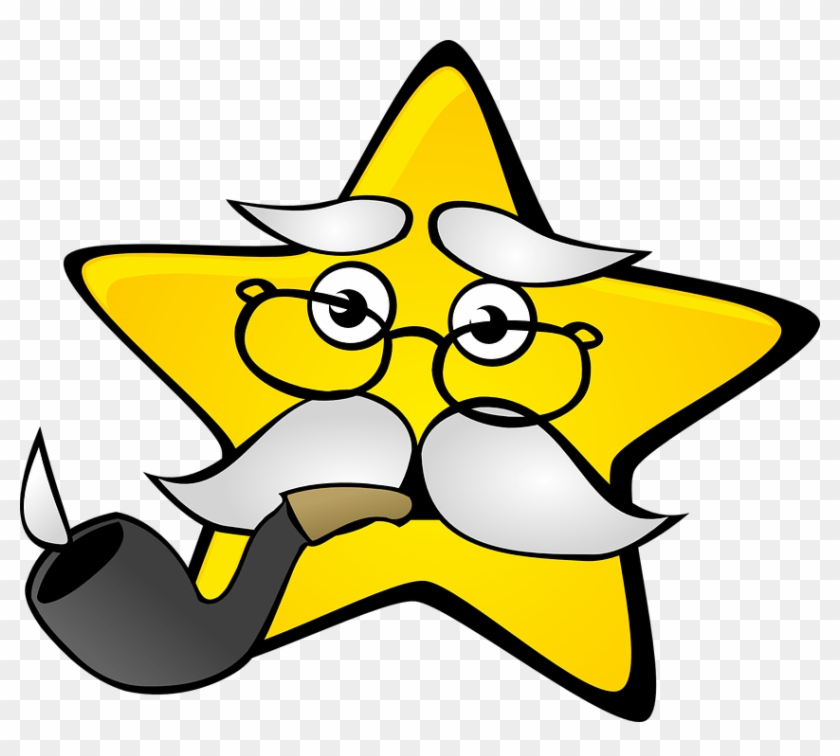 Piped Star Clipart - Old Star Clipart #832311
