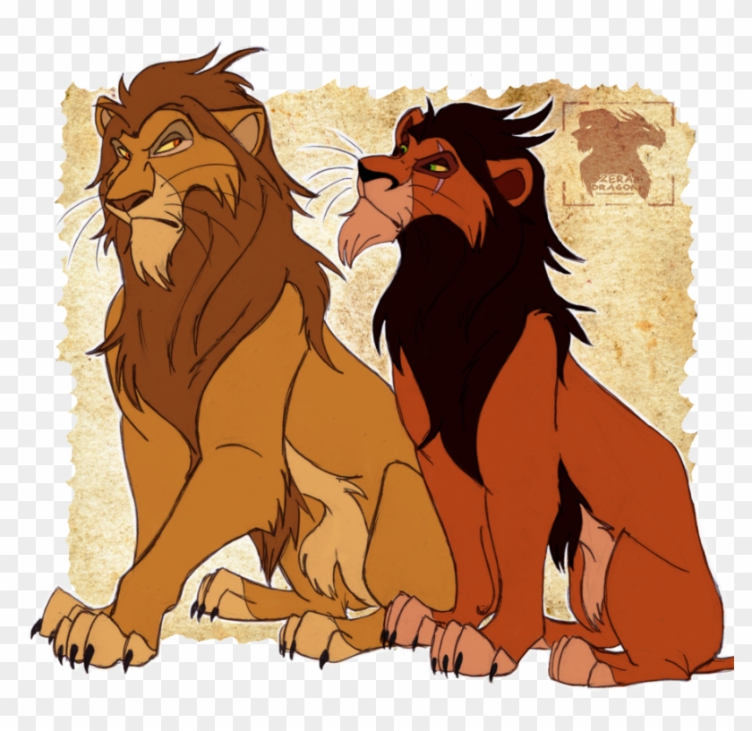 Selfish And Scar By Mganga The Lion - Lion King Female Scar #832444