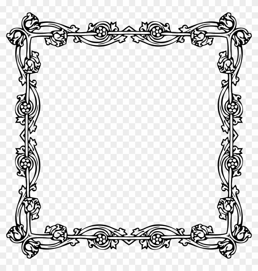 Awesome Victorian Picture Frame Within Clipart Style - Victorian Frame Png #832481