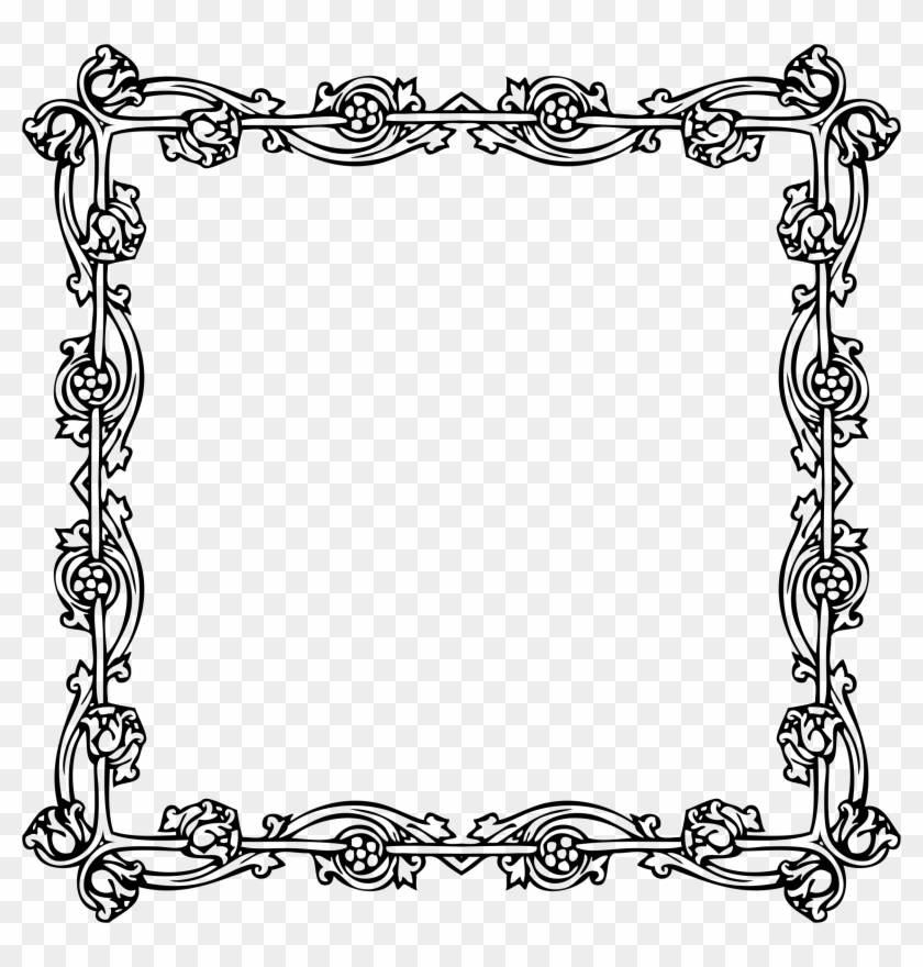 Awesome Victorian Picture Frame Within Clipart Style - Victorian Frame Png #832481