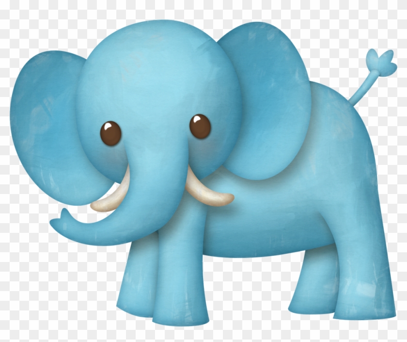 Elefante Azul Baby Shower Png - Animalito De Elefante #832510