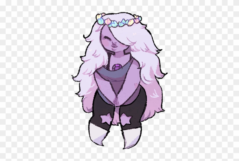 Illustration Art My Art Fanart Flowers Floral Doodle - Amythest Sad Steven Universe #832650