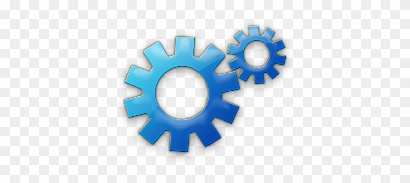 Machines - Blue Gear Icon Png #832755