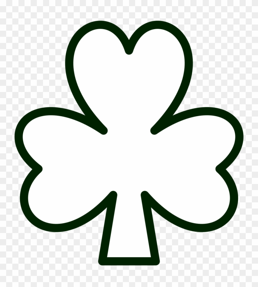 Perfect Shamrock Outline Coloring Page St Patrick S - Printable Shamrock Coloring Pages #832854