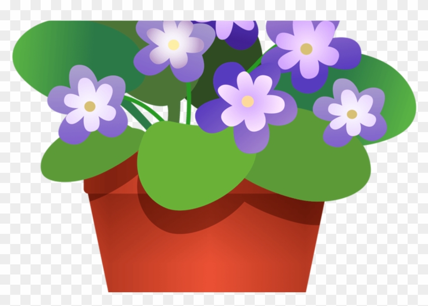 Flower Pot 3 Tree Pinterest Flower, Clip Art And Scrapbook - Maceta Con Flores Animada #832953