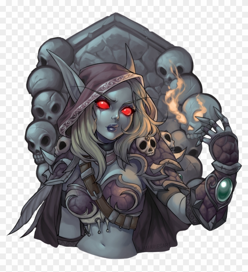 1mib, 1024x1089, The Banshee Queen By Ajamariesart-d7lkxtf - Sylvanas Chibi #833000