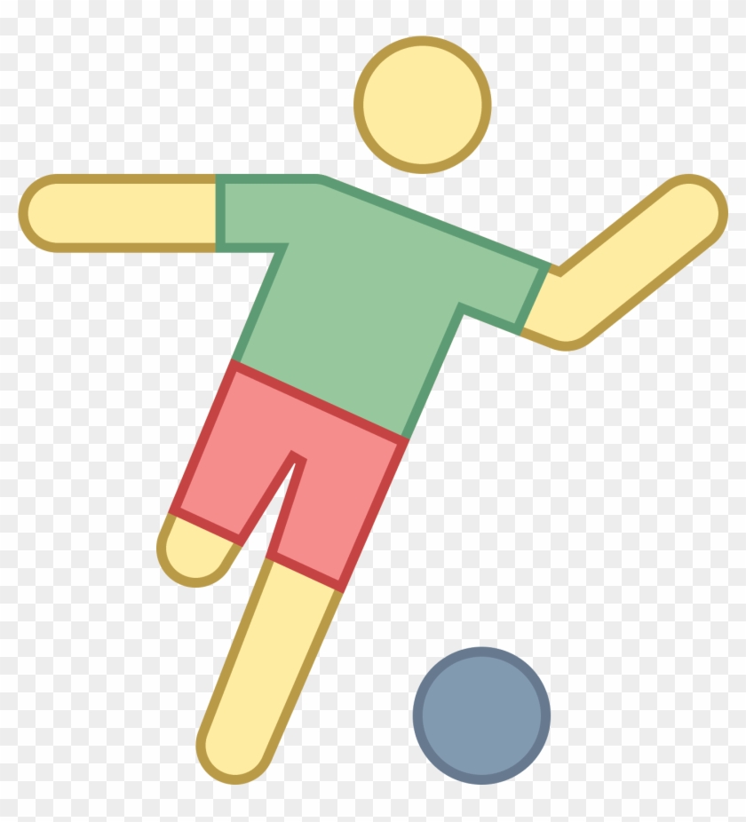 Shows A Silhouette Of A Man On With One Leg Raised - Soccer Icon Ltd #833009