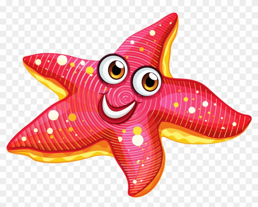 Explore Under The Sea, Clip Art, And More - Clip Art Of Starfish #833053