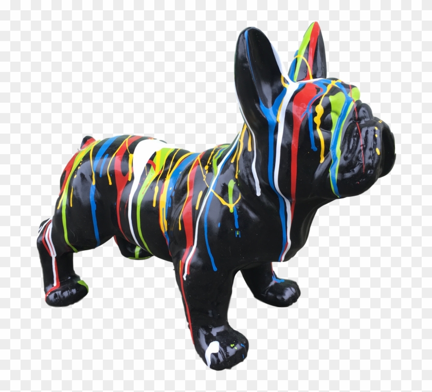 Superbe Statue Sculpture Bouledogue Francais Debout - Bouledogue Francais Resine #833143