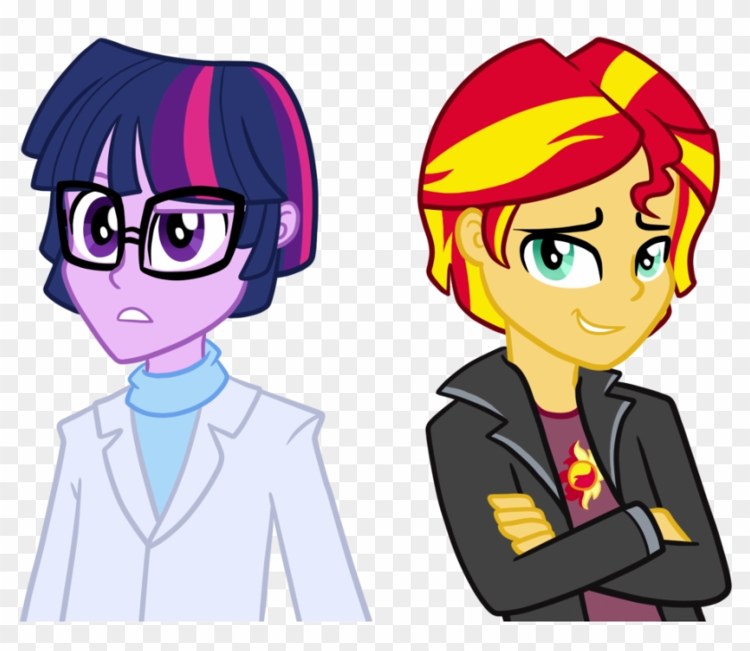 Twilight And Sunset Genderswap By Thecheeseburger - My Little Pony Genderbend #833311