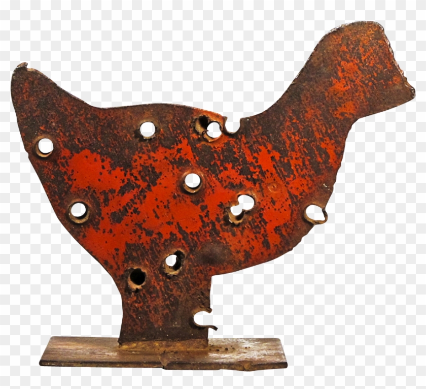 American Folk Art Chicken Sculpture - Art #833340