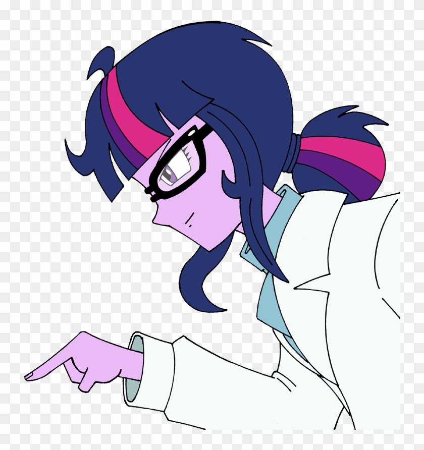 Clothes, Equestria Girls, Glasses, Lab Coat, Rainbow - Cartoon #833351