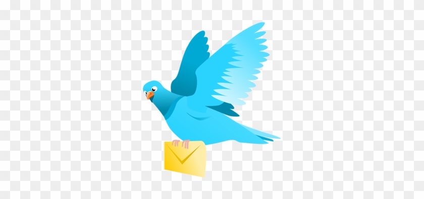 Drawing Of A Flying Pigeon Delivering A Message - Flying Pigeon Clipart #833357