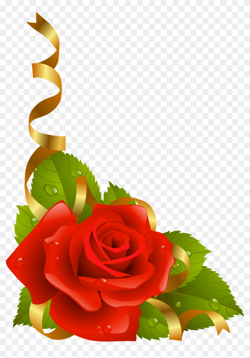 Stock Photography Flower - Rose Flower Design Border #833442