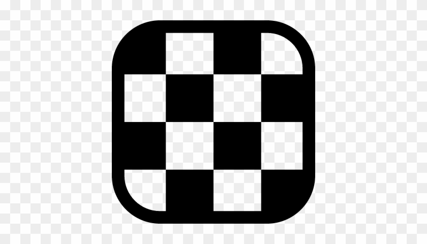 Chess Board Of Rounded Square Shape Vector - Chess Board Logos #833458