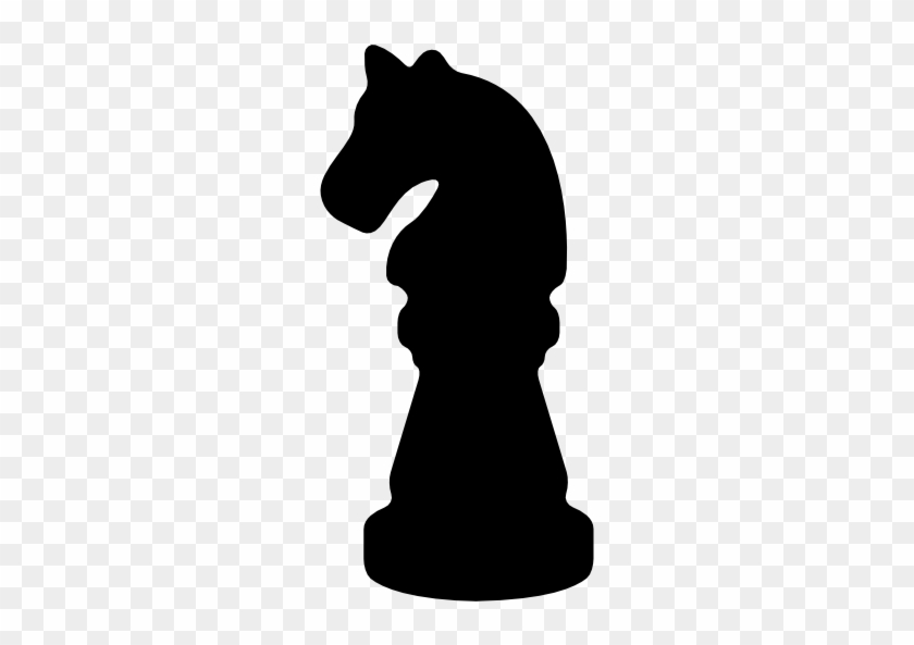 Black Horse Chess Piece Shape Free Icon - Piezas De Ajedrez Una Por Una #833465
