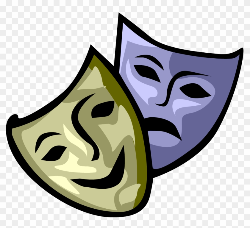 Theater Performances - Drama Masks Clipart #833506