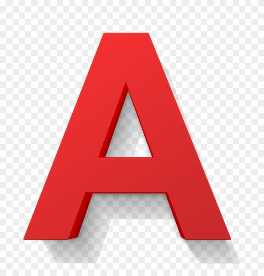 3d Buchstaben Lackiert - 3d A Letter Png #833521