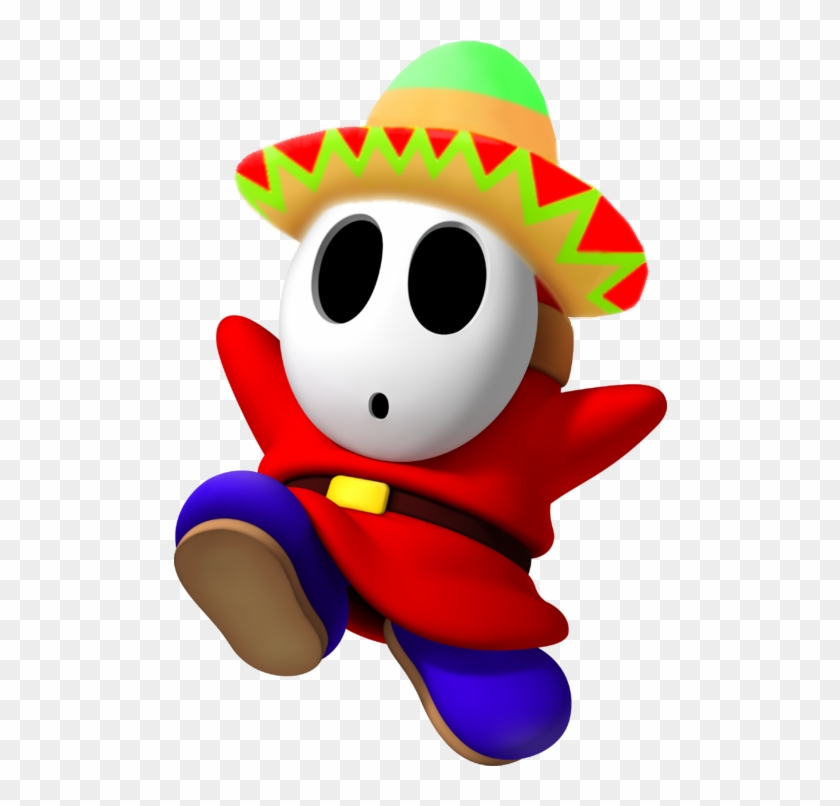 3d Sombrero Guy By Boygeymario - Mario Kart Red Character #833697