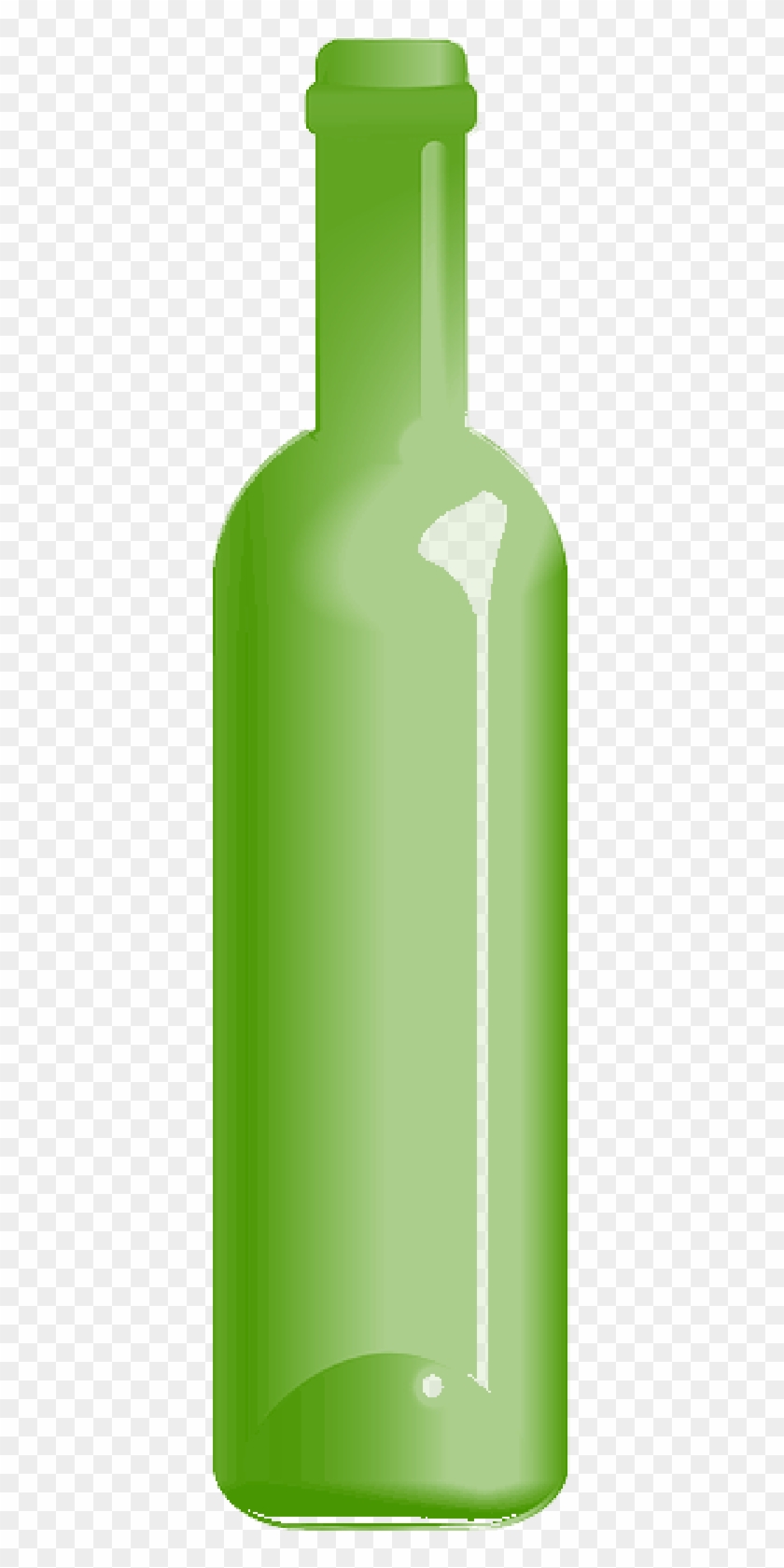 Green, Glass, Bottle, Cartoon, Empty, Container - Glass Bottle - Free  Transparent PNG Clipart Images Download