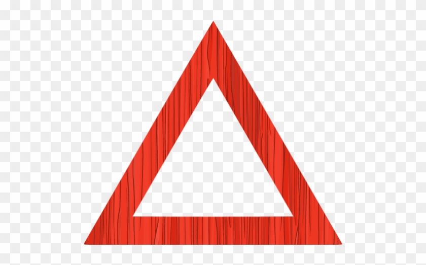Sketchy Red Triangle Outline Icon - Triangle Red Icon #833802