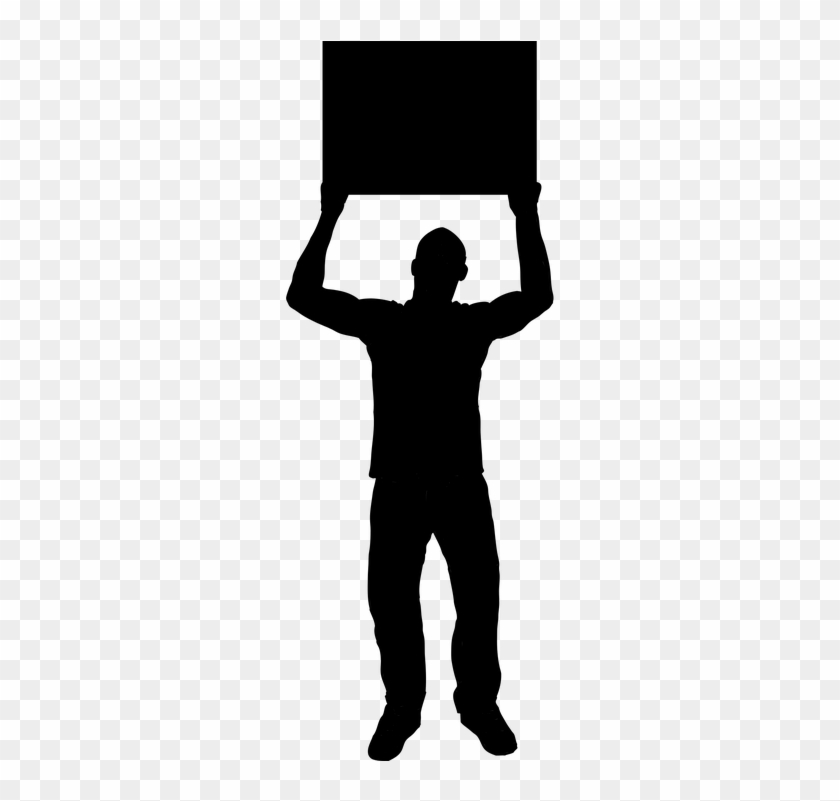 Revolution Clipart Protest March - Protester Silhouette #833826