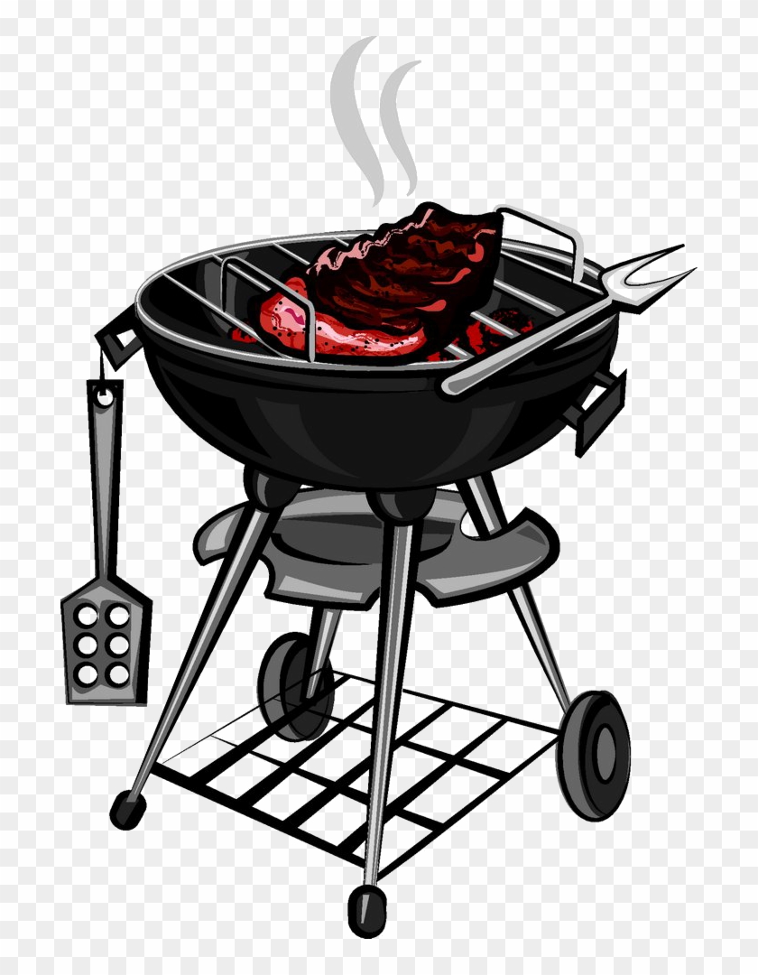 Barbecue Grilling Clip Art - Hot Dog Bbq Clipart #834029