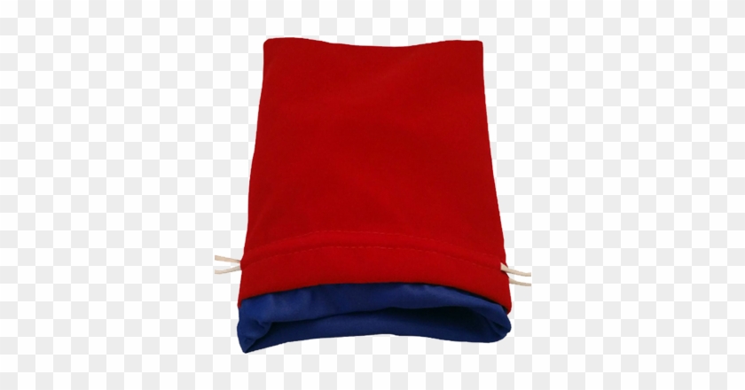 Md Dice Bag Red Velvet W/blue Satin Lining - Lining #834130