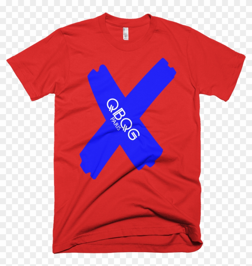 Qbqg Blue X Short Sleeve T Shirt - T-shirt #834177