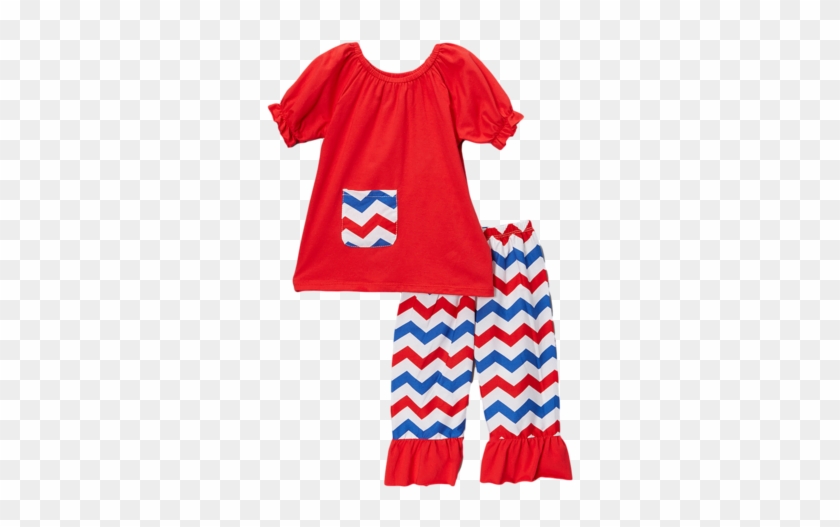 Red & Blue Chevron Capri - Bulletin Board #834270