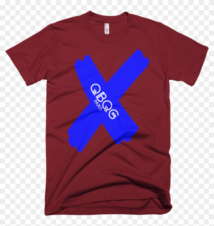 Qbqg Blue X Short Sleeve T Shirt - Flyhigh Inspiring Uplifting (large, Asphalt) #834276