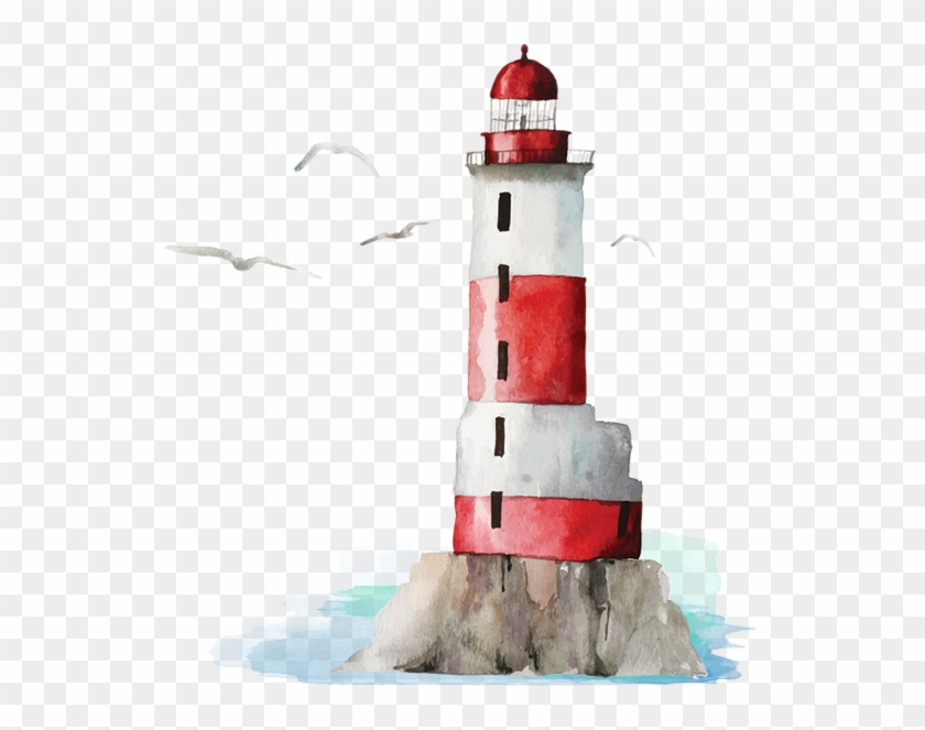 Epic Red Lighthouse Absorbent Ceramic Beverage Coaster #834292