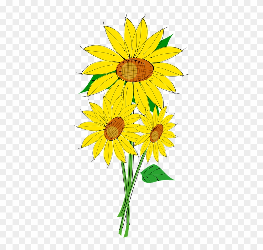 Sunflowers Clipart Bunga Matahari - Sunflower Clip Art #834293