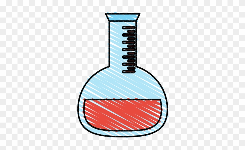 Flask With Chemical Vector Icon Illustration - Mudanya Belediyesi #834316