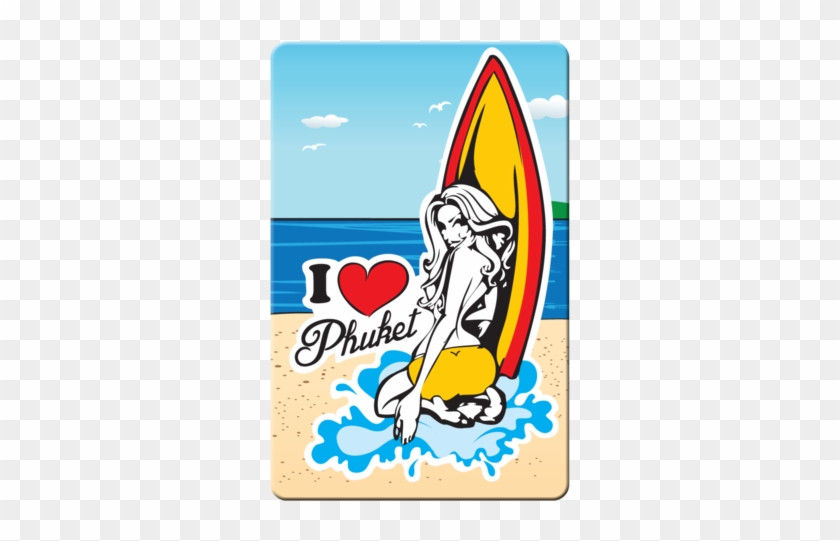 I Love Phuket , - Surfer Pin Up Girl #834378