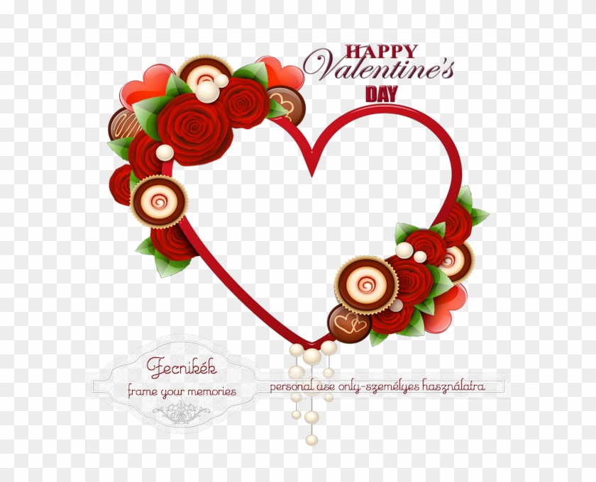 Heart Cluster Frame - Valentine's Day #834415
