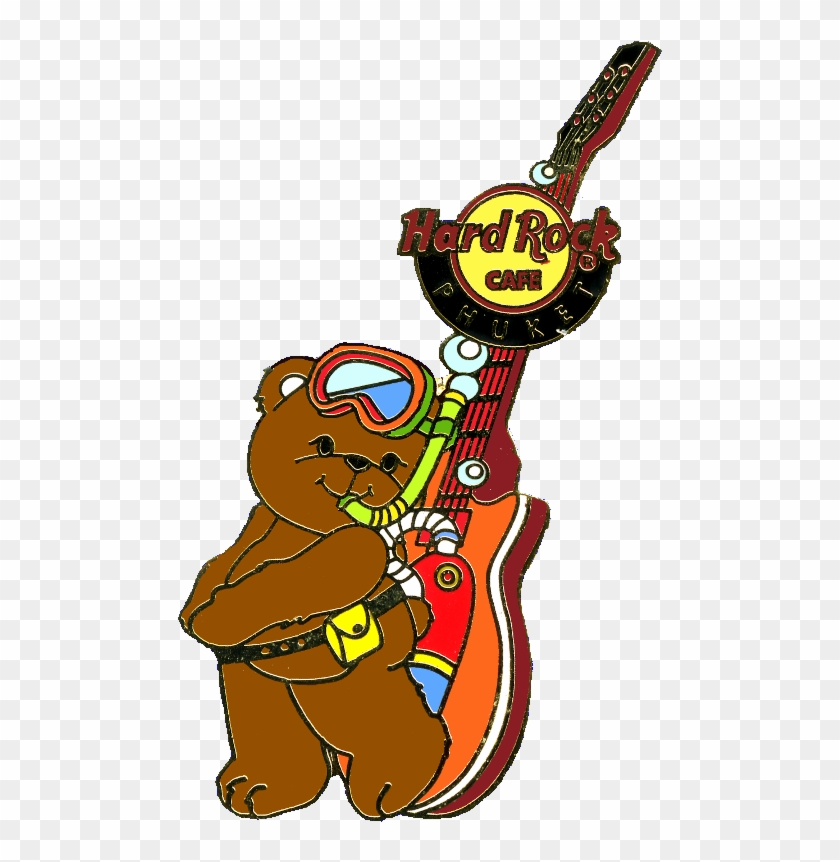 Scuba Diver Bear Guitar N58882 - Hard Rock Cafe #834428