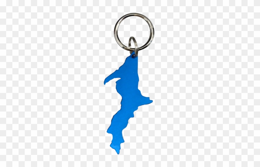 Blue Upper Peninsula Keychain - Blue #834504