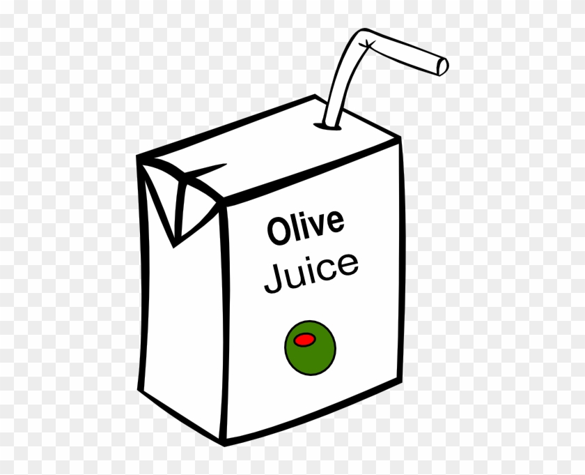 Juice Box Clipart Black And White #834611