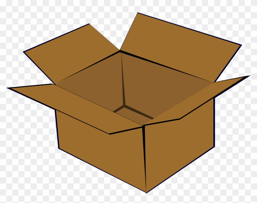 Cardboard Box Png Clip Art - Open Green Box Png #834668