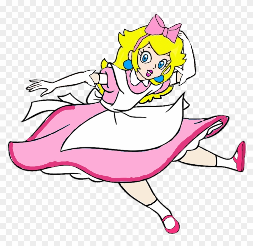 Princess Peach As Alice Falling By Darthranner83 - Digital Art #834706