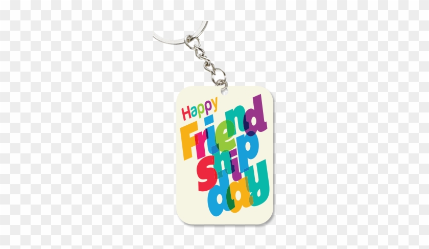 Awesome White Big Rectangle Key Chain Awesome White - Friendship Day #834721