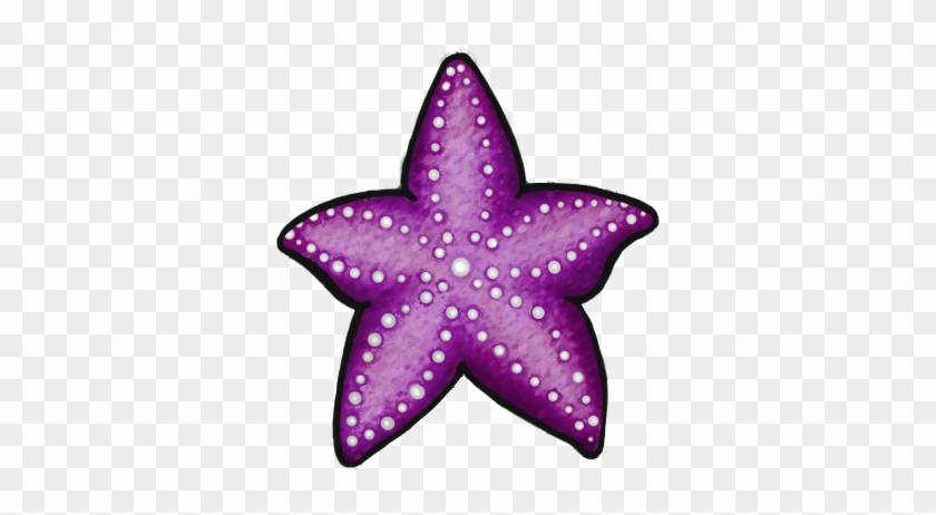 Colorful Seashell Clipart Png - Purple Starfish Png #834753