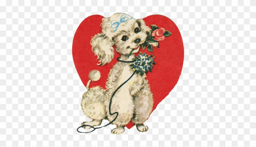 Cute Little Dog Holding A Rose - Süßer Welpe Mit Der Rose, Malend Mauspad #834806