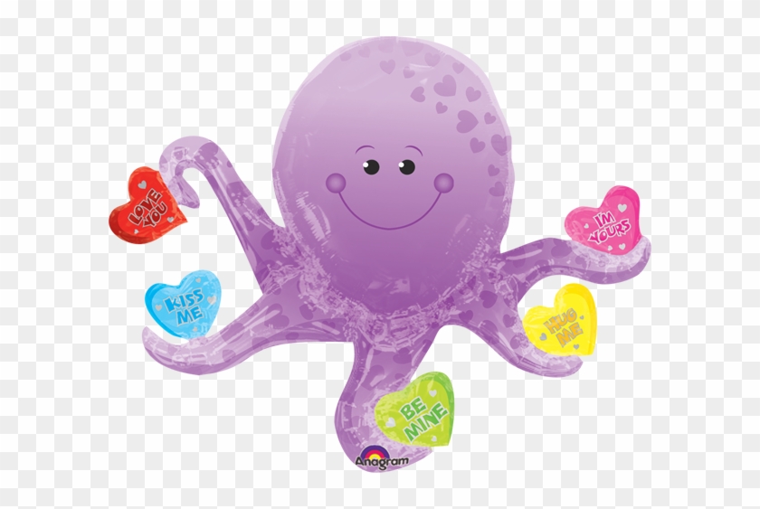 Candy Hearts Octopus - Candy Hearts Octopus Super Shape #834918