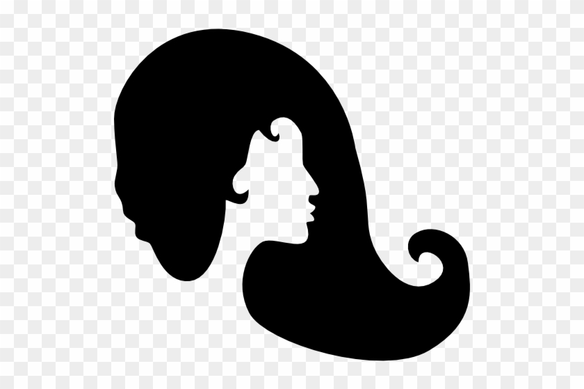 Woman Hair Free Icon - Woman Head Hair Silhouette Png #835080