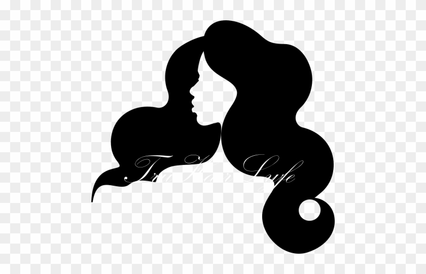 Truhairlyfe - Com - Curly Hair Silhouette Png #835081