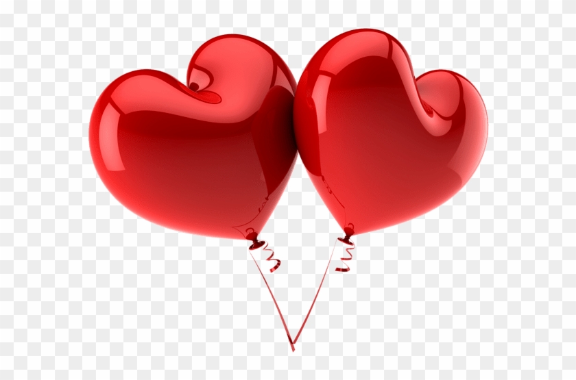 Valentines Day Heart Shaped Balloons Hd Image 2018 - Red Heart Balloons Png #835110